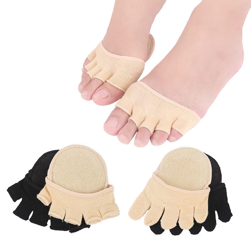 Toe Five-finger Socks Women's High Heels Invisible Pumps