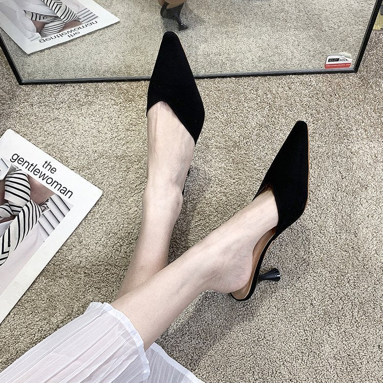 All-match Stiletto Pointed Sandals And Slippers To Wear Fashionable High Heels