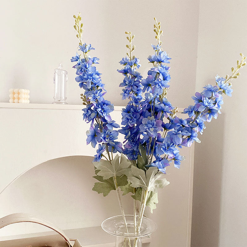 Flocking Polyester Ribbon Fake Flower Silk Flower Home Display Flowers