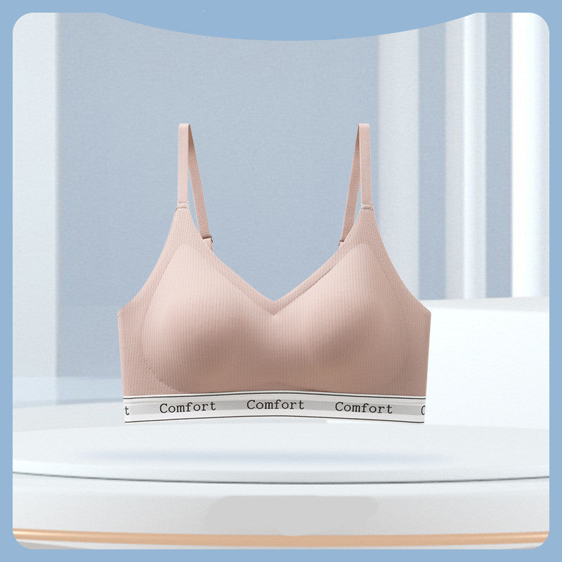 Yoga Fashion Letters Gathering Bra Women