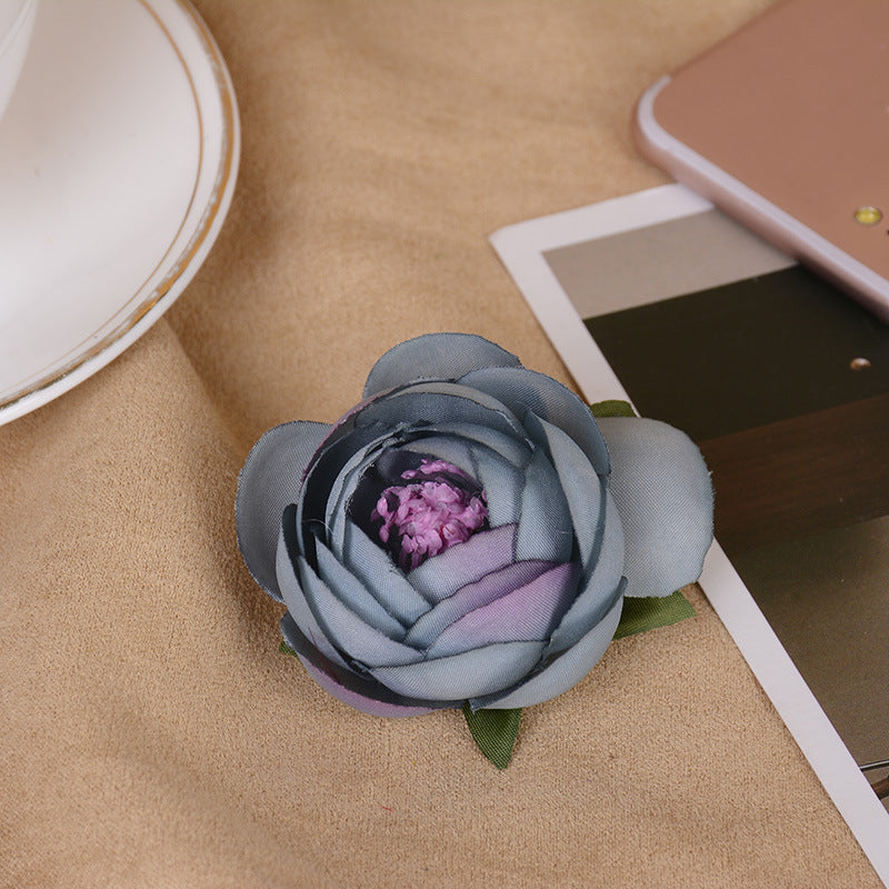 Artificial flower silk cloth flower head