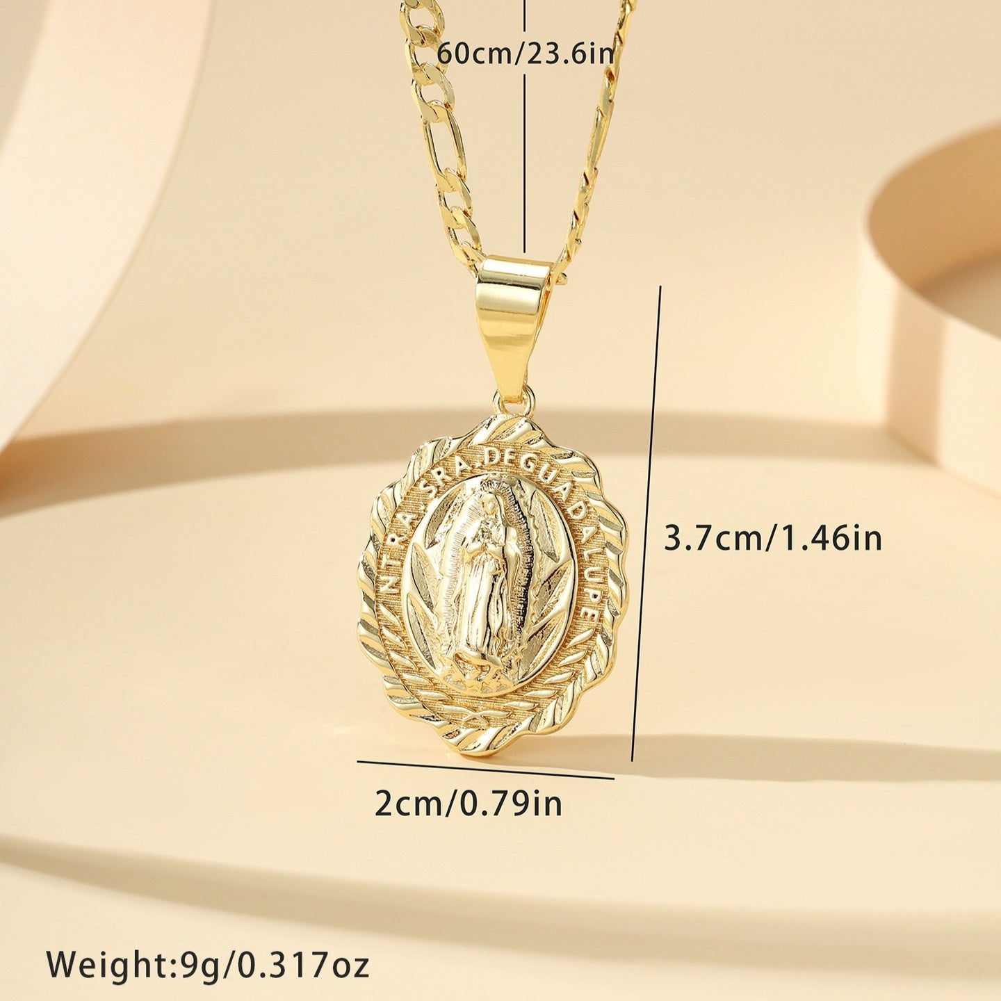 Retro Personalized Accessories Long Popular Religious Virgin Mary Necklace