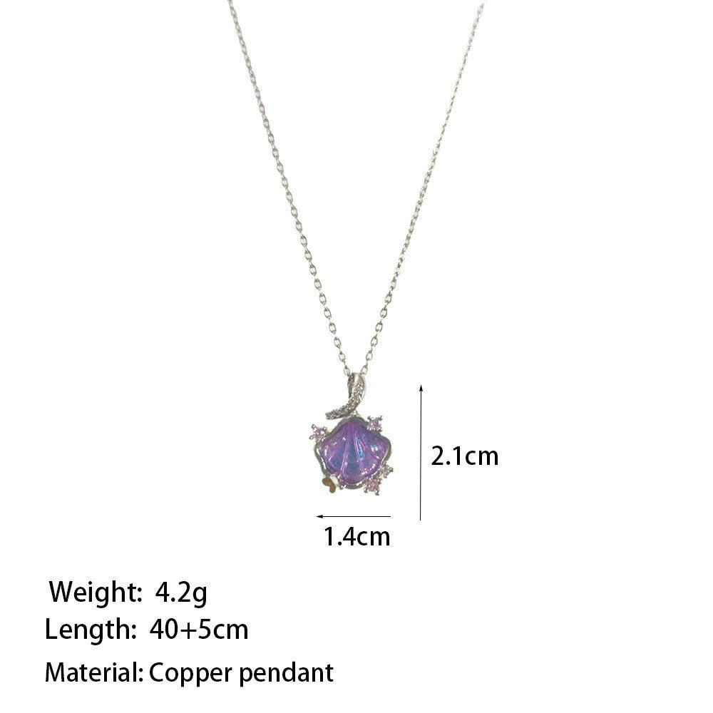 Shell Pendant Fashion High-end Design Light Luxury Ins Style Clavicle Chain