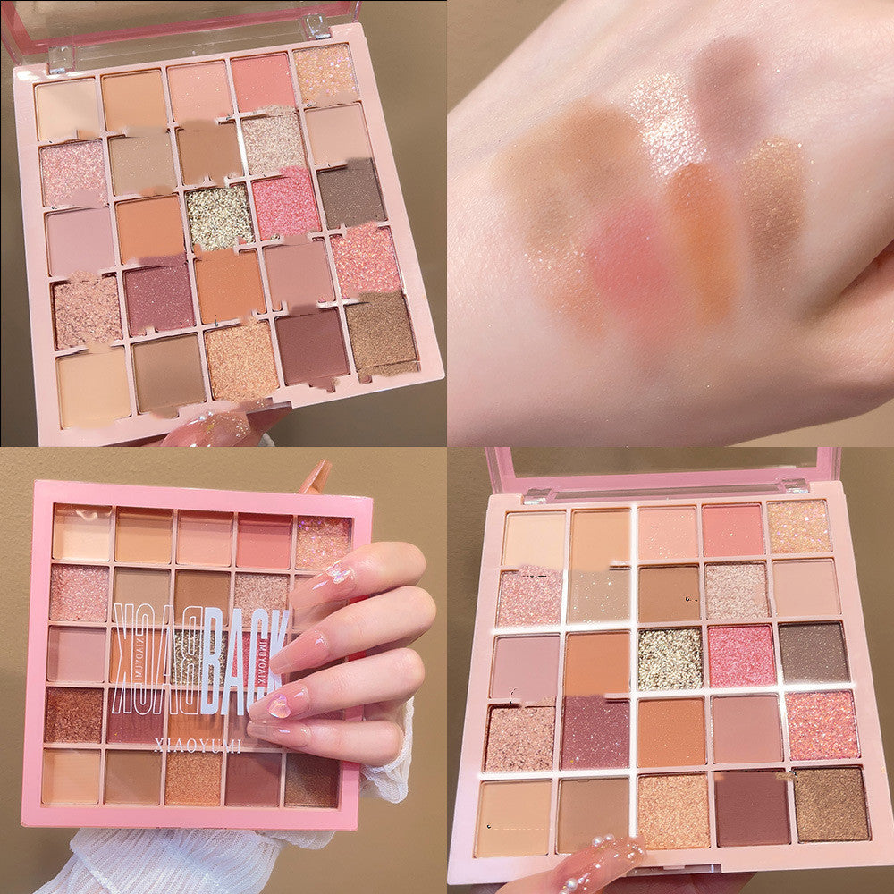 25 Colors Eye Shadow Plate XIAOYUMI New Products Shimmer Matte Earth Color Series Factory Spot Goods Pingjie Eye Shadow