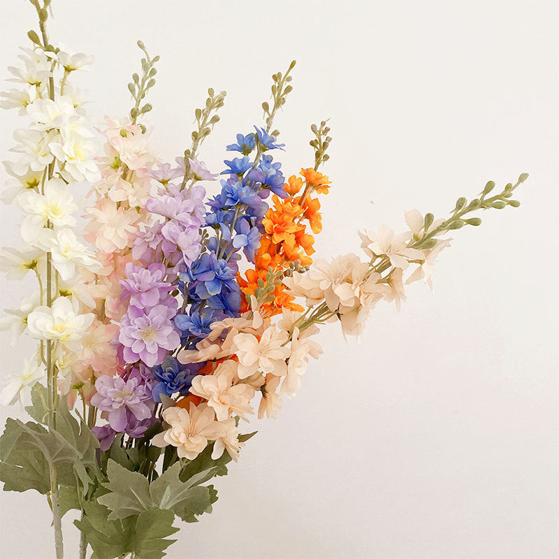 Flocking Polyester Ribbon Fake Flower Silk Flower Home Display Flowers