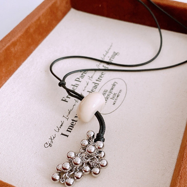Ring Pendant Necklace Simple Fashion Elegant Sweater Chain