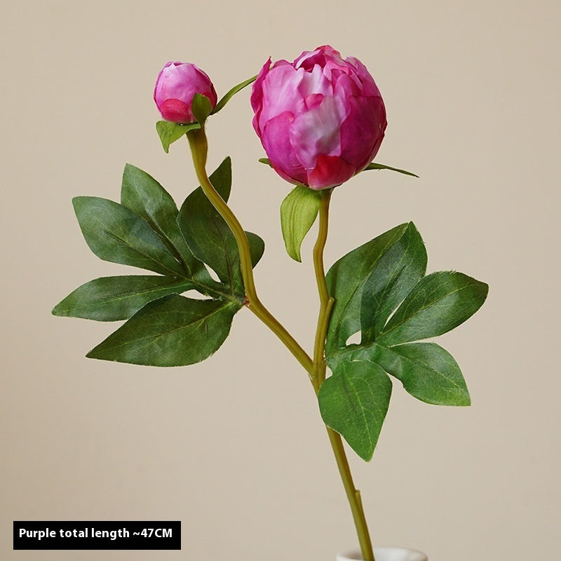 Simulation 2 Peony Fake Flower Living Room Decoration
