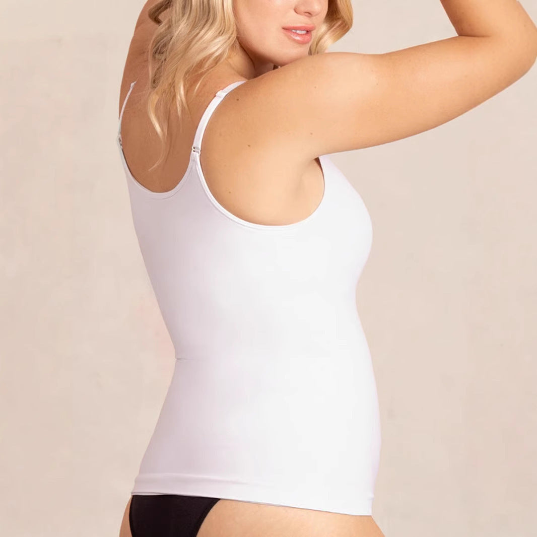 Women's Solid Color Long Sling Slimming Clothes