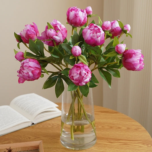 Simulation 2 Peony Fake Flower Living Room Decoration