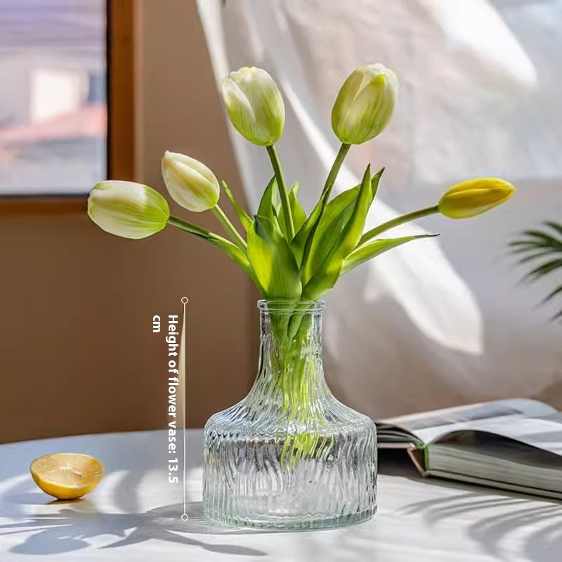 Clear Moist Feeling Flower Tulip Fake Flower Living Room Desktop Furnishings