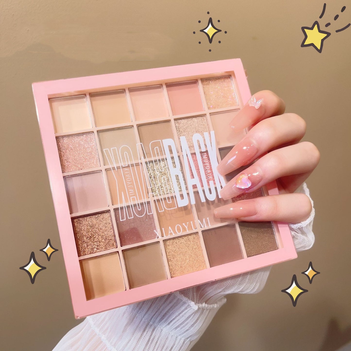 25 Colors Eye Shadow Plate XIAOYUMI New Products Shimmer Matte Earth Color Series Factory Spot Goods Pingjie Eye Shadow