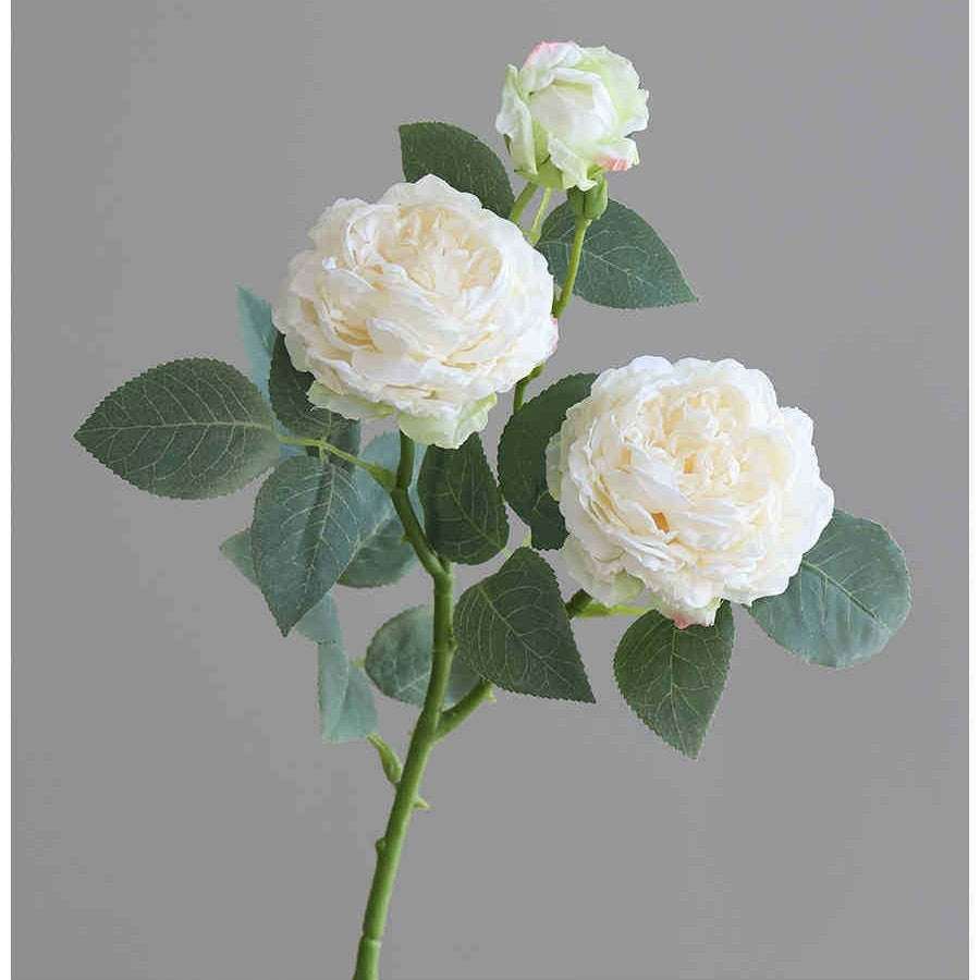 Simple Living Room Focusing Edge 3 Head Emulational Rose Flower