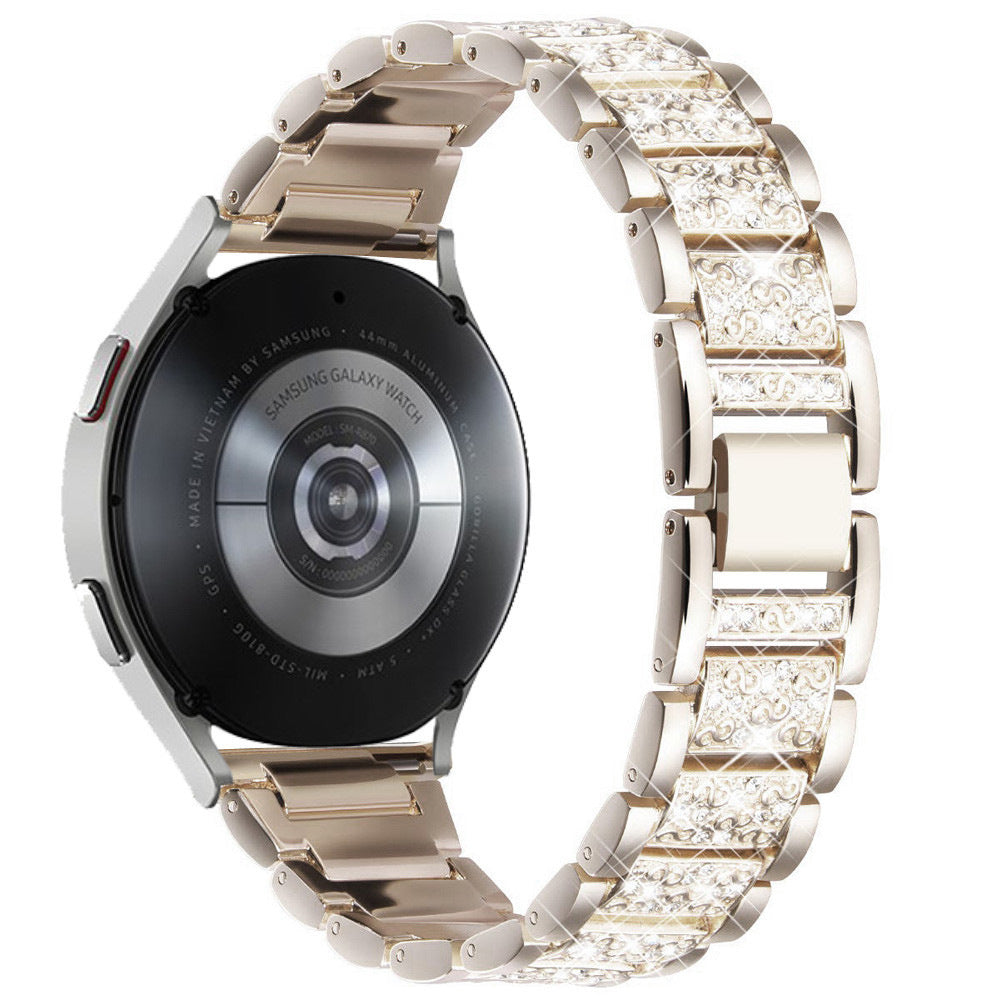 Watch Three Beads Solid Diamond Chain Strap Wristband