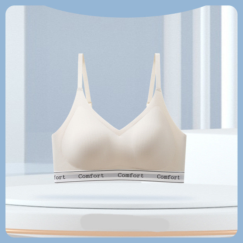 Yoga Fashion Letters Gathering Bra Women