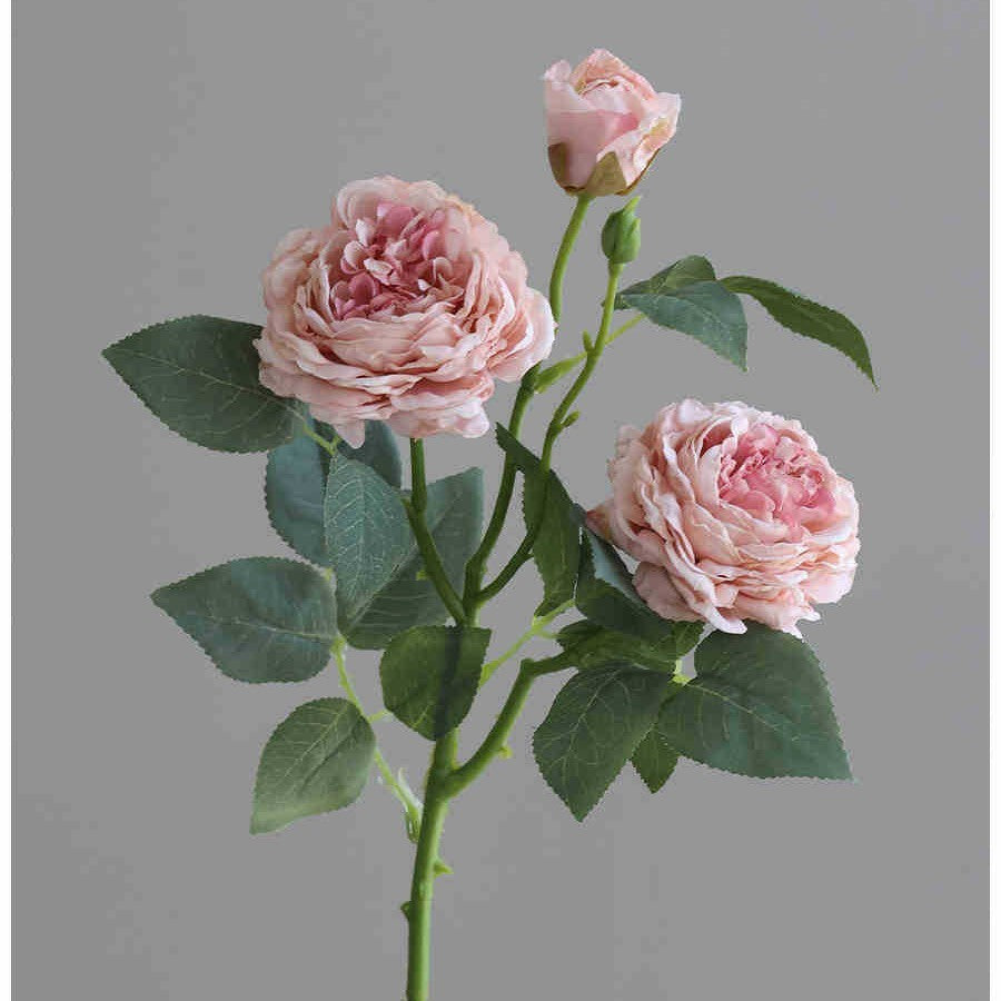 Simple Living Room Focusing Edge 3 Head Emulational Rose Flower