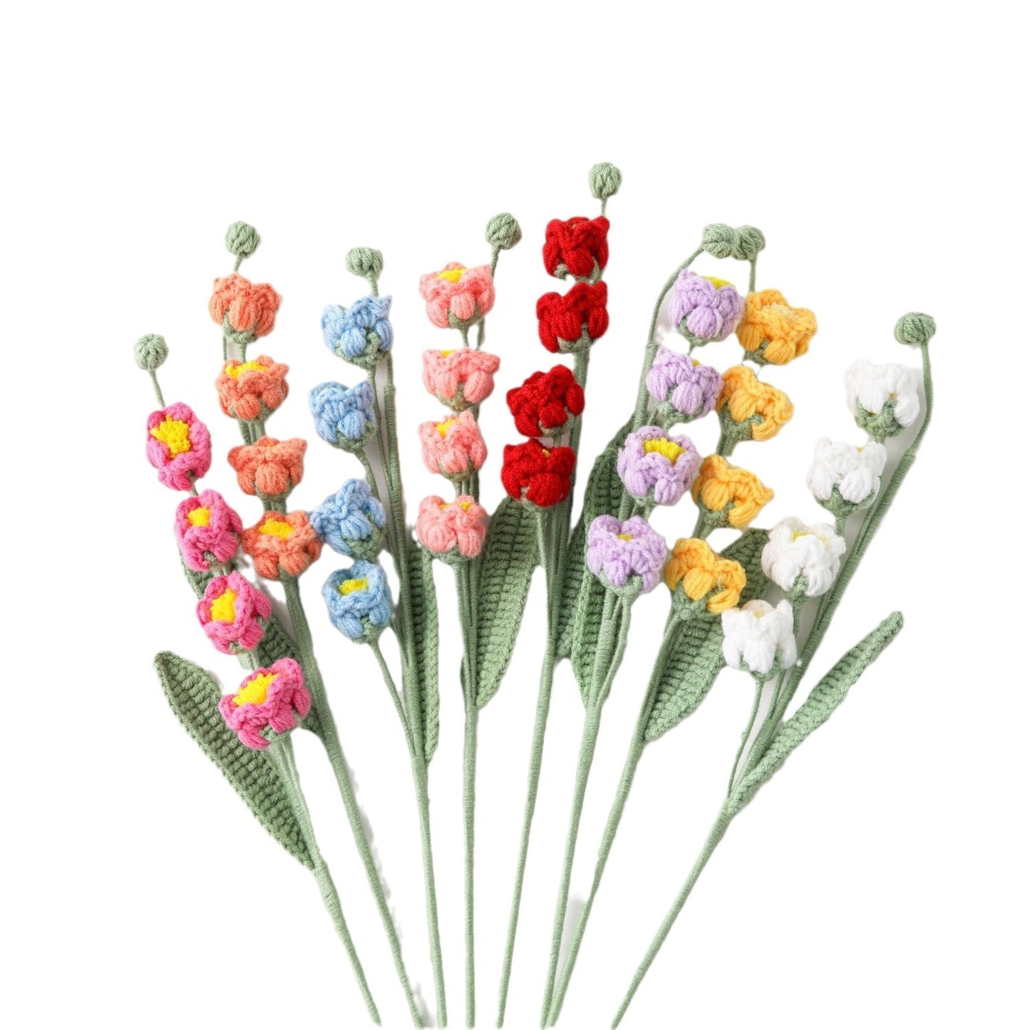 New Version Wool Flowers Puff Linglan Flower Branch Lantern Bouquet