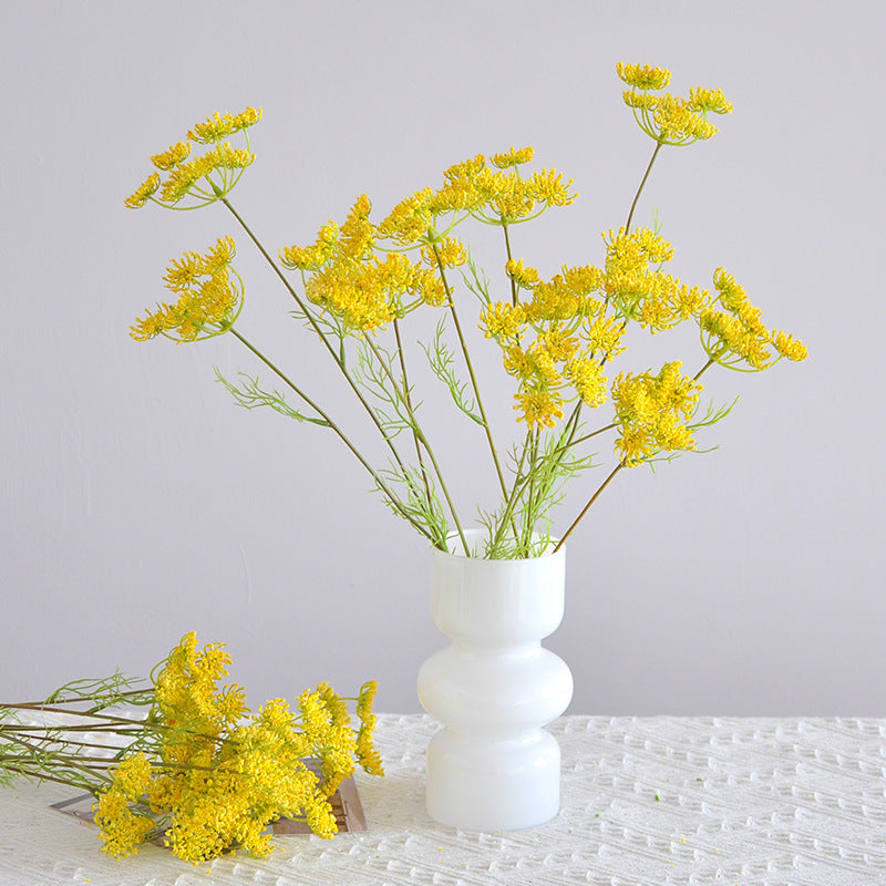 Living Room Decorative Fake Flower Wedding Foam Lace Artificial Flower
