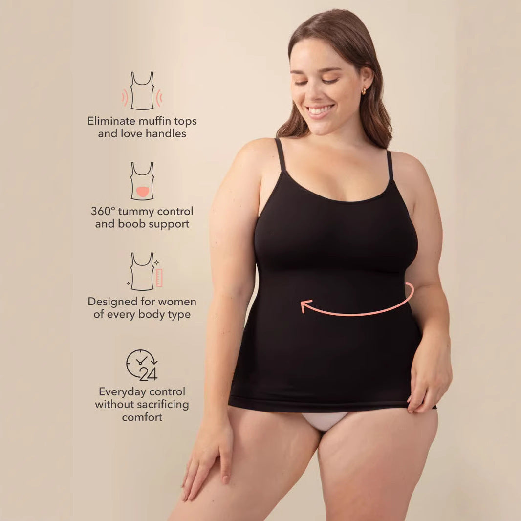 Women's Solid Color Long Sling Slimming Clothes