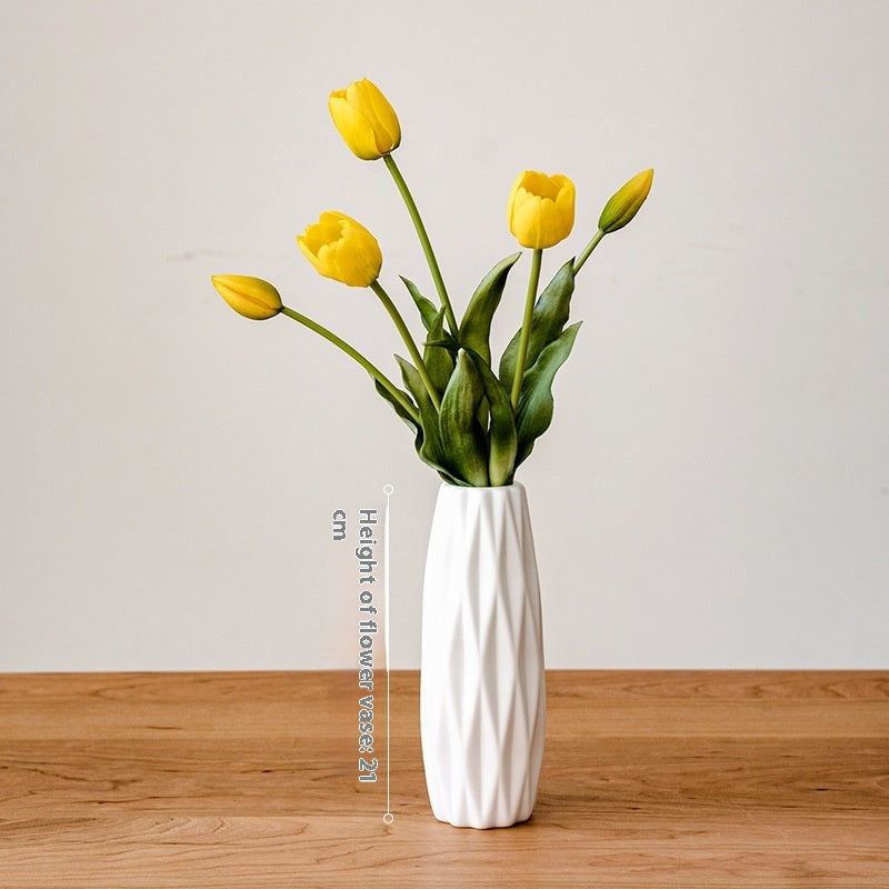 Clear Moist Feeling Flower Tulip Fake Flower Living Room Desktop Furnishings