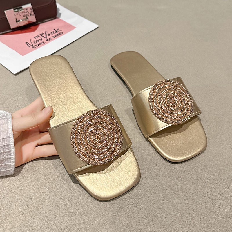 Open Toe Outdoor Slippers Korean Style