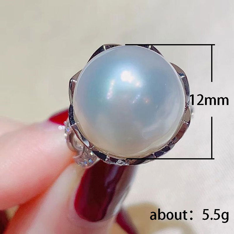 Baroque Pearl Female Receptacle Ring