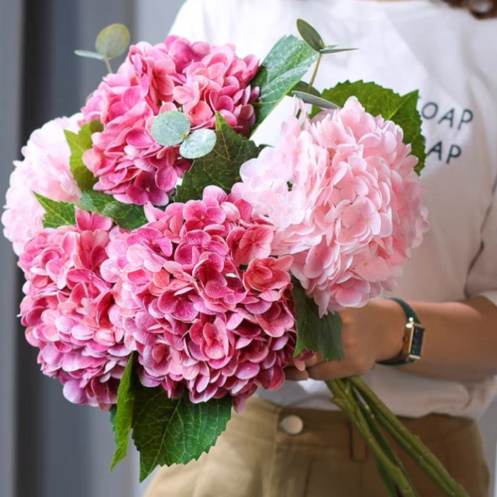 Moisturizing Hydrangea Artificial Flower Bouquet Living Room Decoration Fake Flower