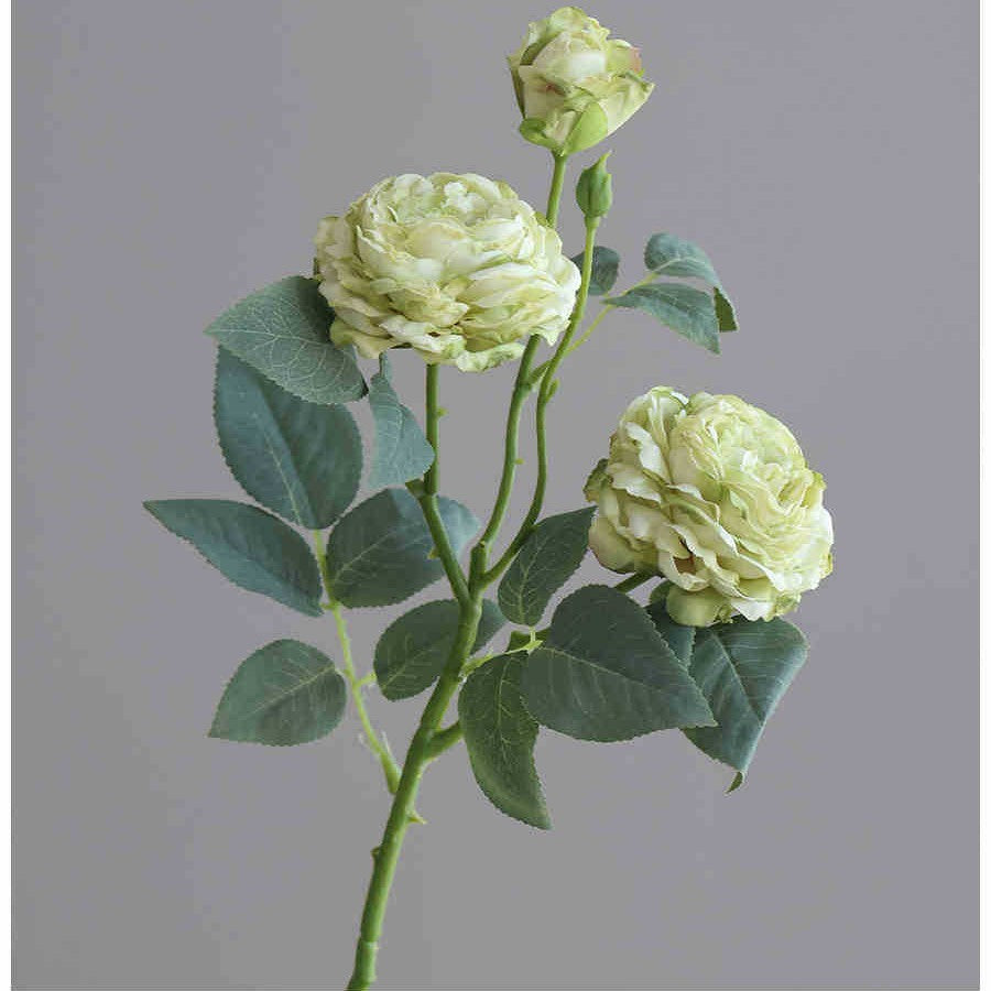 Simple Living Room Focusing Edge 3 Head Emulational Rose Flower