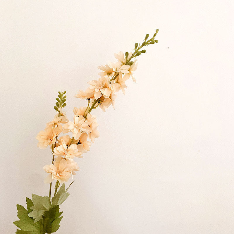 Flocking Polyester Ribbon Fake Flower Silk Flower Home Display Flowers