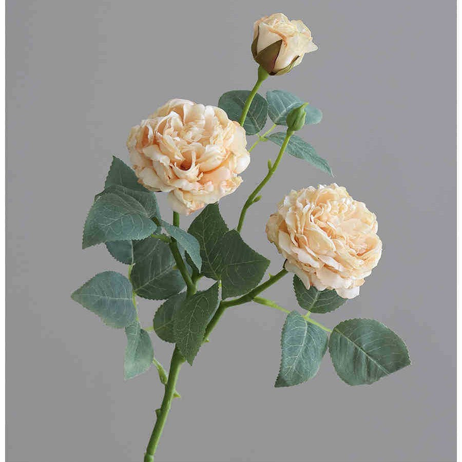 Simple Living Room Focusing Edge 3 Head Emulational Rose Flower