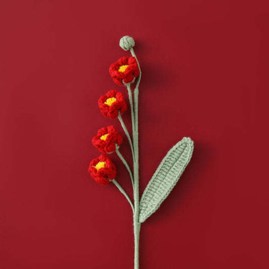 New Version Wool Flowers Puff Linglan Flower Branch Lantern Bouquet